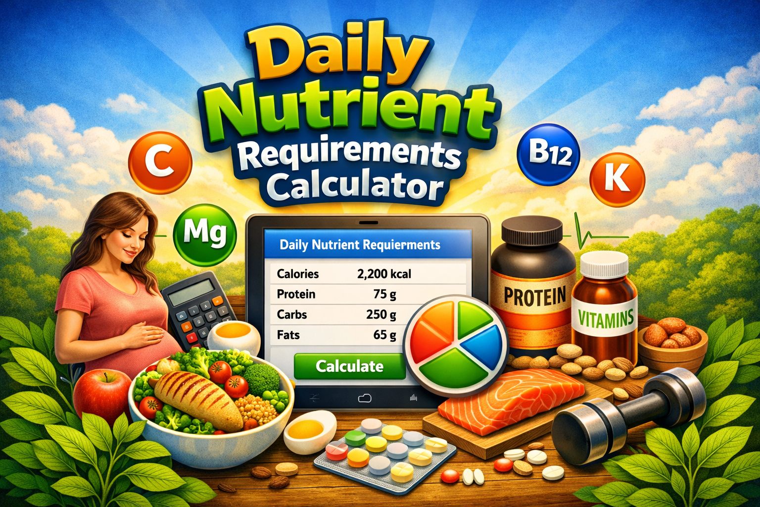 Daily Nutrient Requirements Calculator