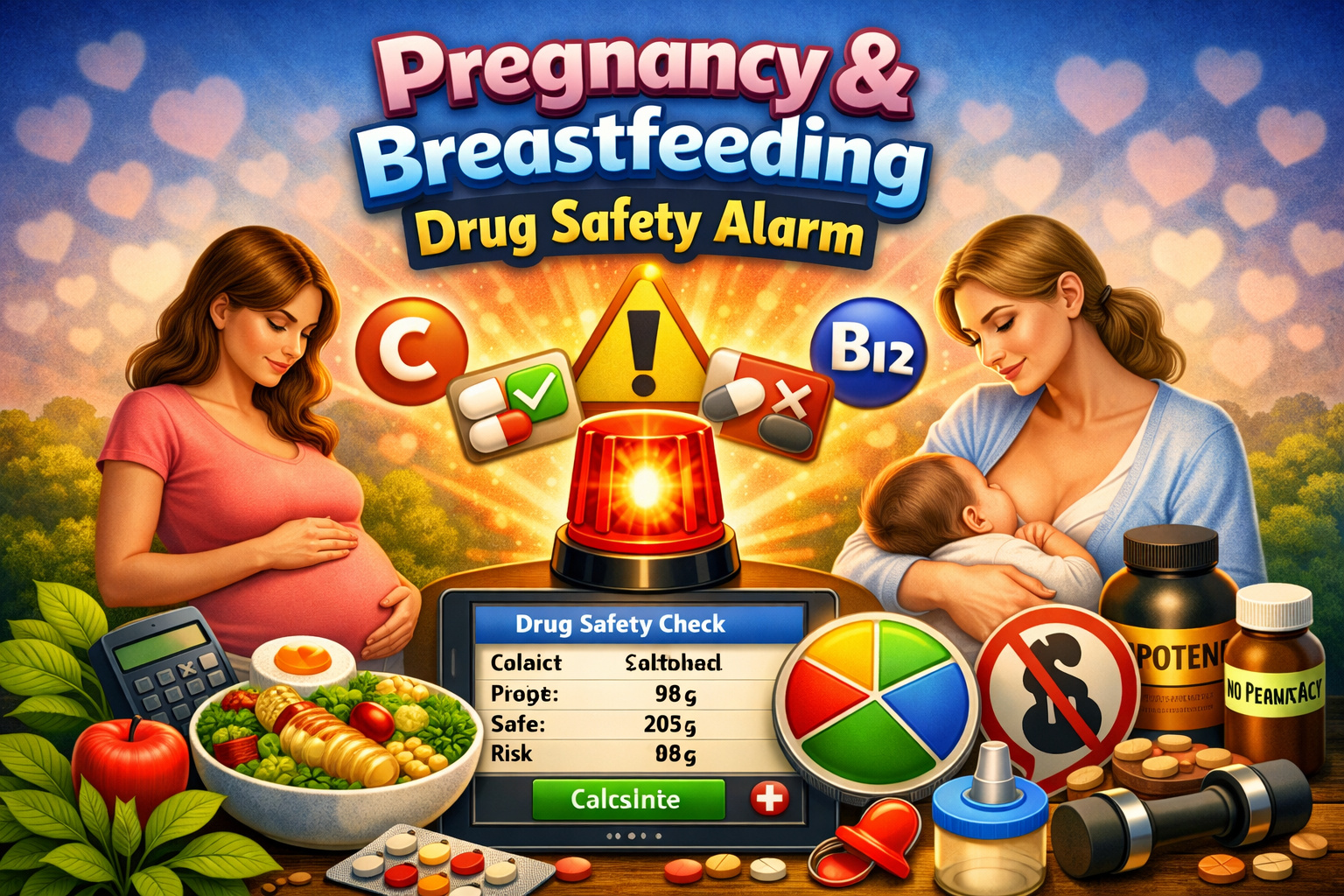 Pregnancy & Breastfeeding Drug Safety Alarm