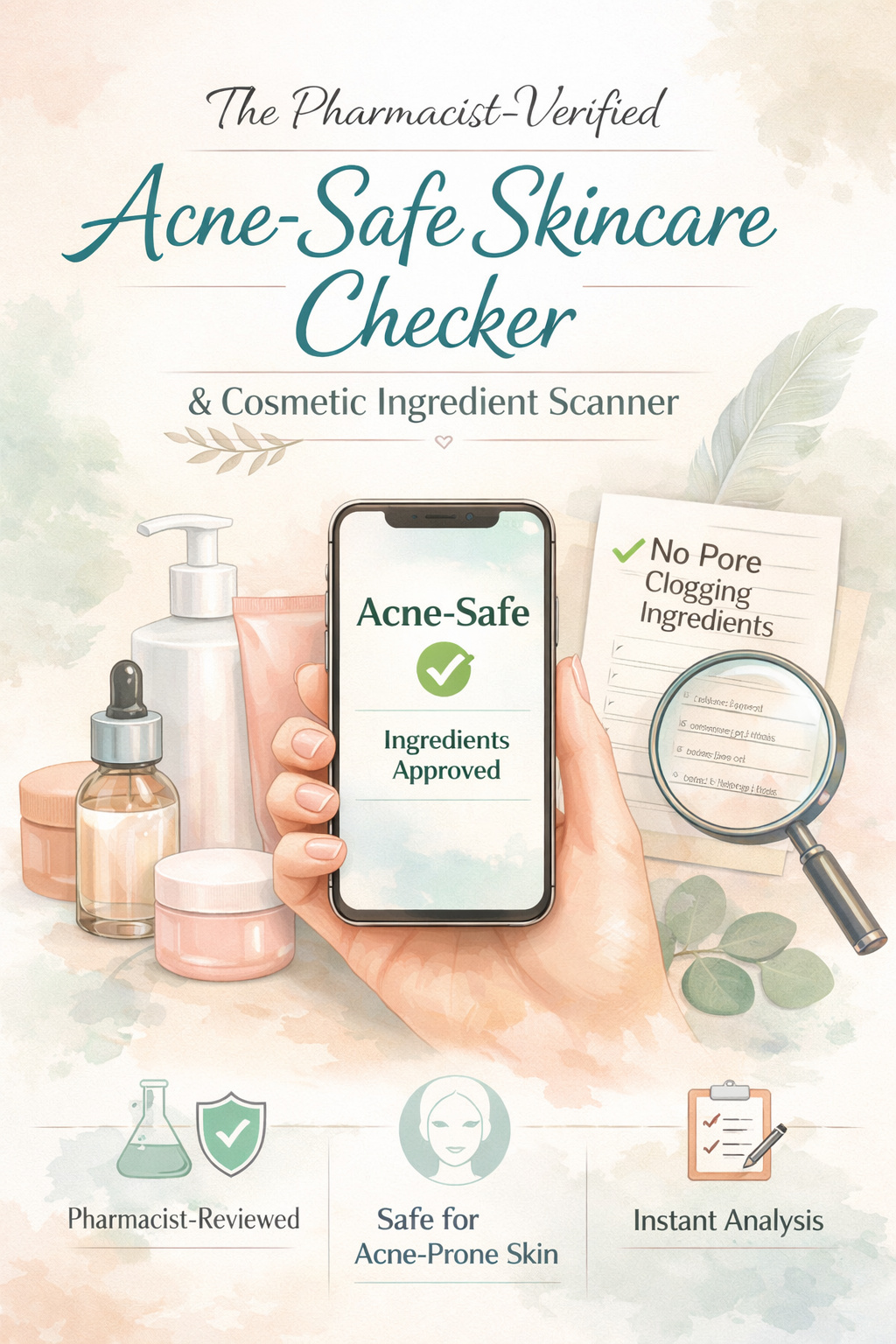 Acne-Safe Skincare Checker & Cosmetic Ingredient Scanner